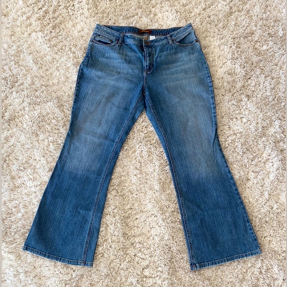 Vintage Bootcut Jeans sz 16 short VGUC - Picture 4 of 10